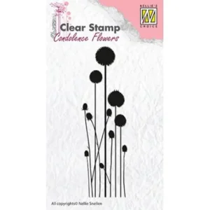 Clear stamp Nellie choice condolence flower 3