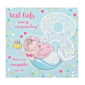 Kaart - Leeftijd & muziek - 8 jaar - Zeemeermin  - 015A