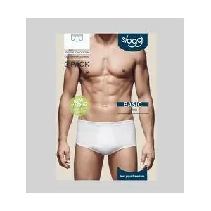 Sloggi Basic Men Maxi: herenonderbroek met opening, 2 pack ( Grijs / wit) ( Slog.94 / Slog.99 )