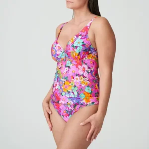 Prima Donna Swim Najac tankini in roze met bloemenprint