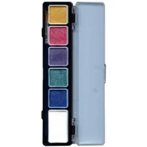 Schminkpalet - Metallic - Aqua - 5x3/1x6g.