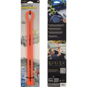 Nite Ize Gear Tie Mega 32" Fel Oranje 1 Stuk Herbruikbare kabelbinder GTM32-31-R3