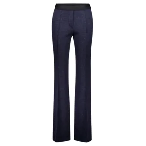 Gardeur Dames broek: Zaria, Blauw gespikkels ( Wollen look en feeling ) ( GAR.22 )