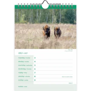Weekkalender - 2023 - 12 provinciën - 16,5x23cm