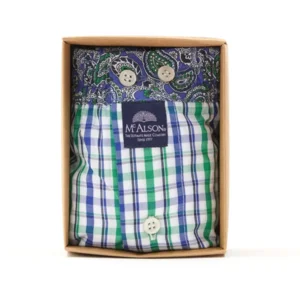 MC Alson Boxershort Heren: Geruit , Los model met ingewerkte slip  mca.59