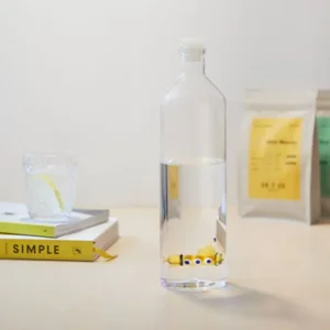 Balvi Waterfles Karaf Onderzeeër Geel Glas 1.2L