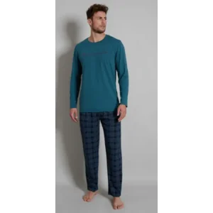 Tom Tailor Pyjama heren: petrol, 100% katoen ( TOM.17 )