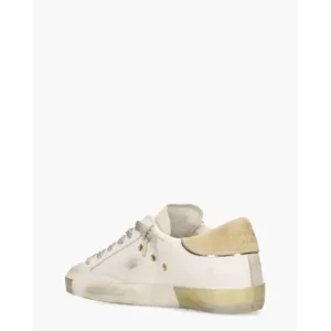 Philippe Model PRSX Low Wit/Goud Damessneakers