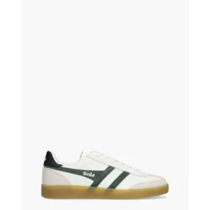 Gola Viper Leather Wit/Donkergroen Herensneakers