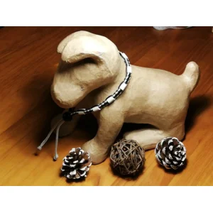 Anti Teken- En Vlooien Halsband Voor Honden grijs/zwart Halsomtrek 31-35cm