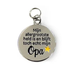 Bedeltje - Allergrootste held mijn opa - Charms for you