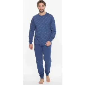 Gary pyjama heren: Das motief, Blauw, tot 4XL ( GARY.74 )
