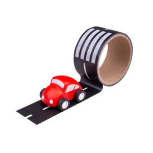 Snelweg tape met autootje - Kleur auto willekeurig geleverd.