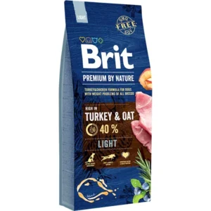 Brit Premium by Nature hondenvoer Light 15 kg - Hond