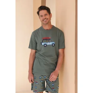 Pastunette Heren Pyjama: Jeep motief ( PAS.99 )