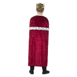 Kostuum - Koning - Met staf & kroon - mt.116/140
