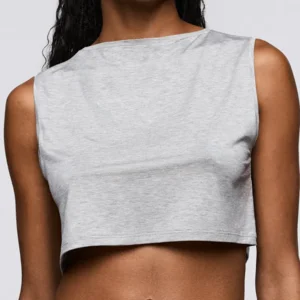 Sarda Sifan tanktop in grijs melange