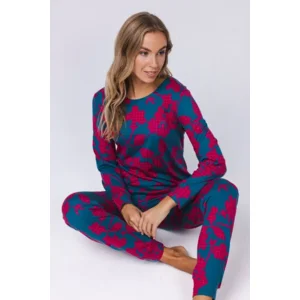 Pastunette – Sangria Nights - Pyjama – 121252-101-1 – Dark Green