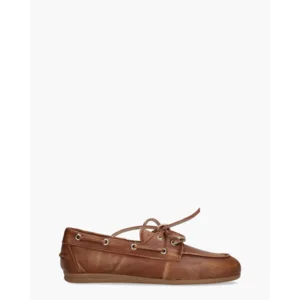 Posa Boat Loafer Cognac Dames Veterschoenen