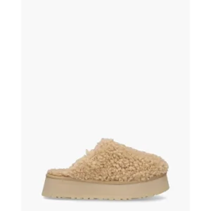 UGG Maxi Curly Platform Slipper Sand Damespantoffels