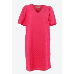 Signe Nature Kleed: Fushia, broderie anglaise ( Signe.1197 )