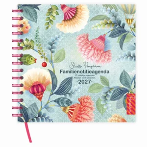 Agenda - 2027 - Familie - Floral Balloon - 6pers. - 17mnd. - Harde kaft - 19x20,5cm