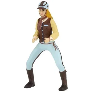 Speelfiguur - Mens - Amazone - Blauwe paardrijbroek