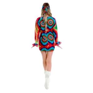 Jurk - Hippie - Tye dye - Neon - XS