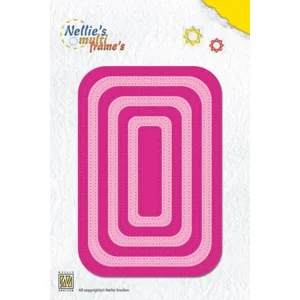Nellie's Choice - Multi frame die Straight Dotted Rectangle