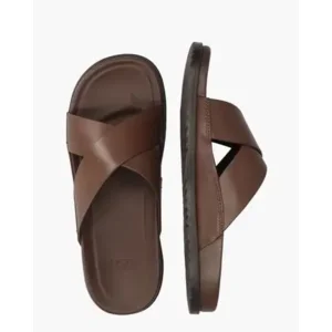 UGG Wainscott Slide Donkerbruin Herenslippers