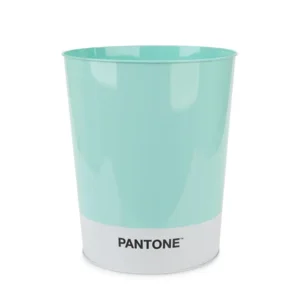 Prullenbak Pantone 10 L Tin Turquoise / Wit