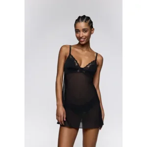 Sarda Bremer slipdress in zwart
