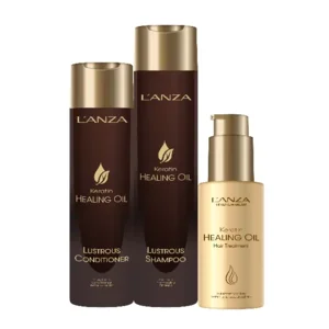 LANZA KERATIN HEALING OIL Kerst set 2+1