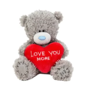 Knuffel - Beer - Love you more - Hart - 11cm