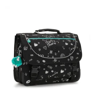 Kipling Boekentas Preppy Girl Doodle Zwart