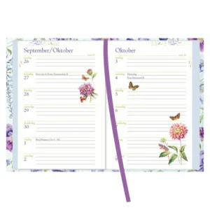 Agenda - Blauwe bloemen - Janneke Brinkman - Klein - 2027 - 8x11,5cm