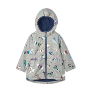 Hatley Meisjes Micro Fleece Jas Rainbow Horses