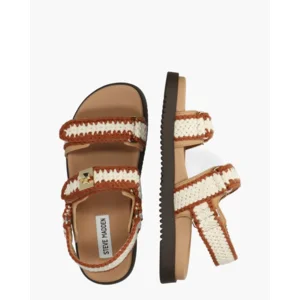 Steve Madden Mona-m Roomwit/Cognac Damessandalen