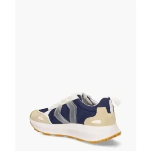 Mikakus Cross Donkerblauw/Beige Herensneakers