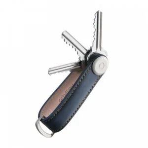 Orbitkey 2.0 Sleutelhouder Leather Navy/Tan