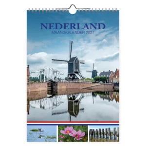 Maand kalender - 2027 - Molen - 23,5x33,5cm