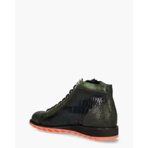Harris 0720 Zwart/Groen Heren Veterboots