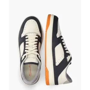Santoni MBSA21865BARHKO Blauw/Wit Herensneakers