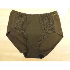 Janira Carey Lace Cotton Band: Zwart ( Hoge taille ) Naadloos ( JAN.110)