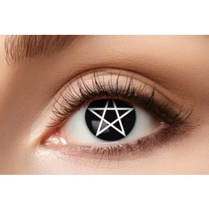Pentagram Verkleedlenzen - zwarte weeklenzen