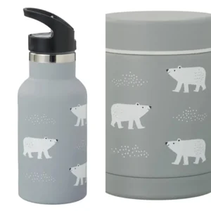 Pre order: VOORDEELPAKKET thermos bottle and food jar Polar bear