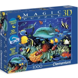 Clementoni - Dolfijn Magic puzzel 3D - 1000 stukjes