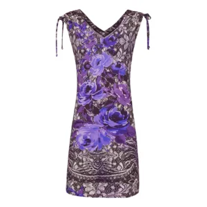 Ringella -  Blue Roses – Beach Dress – 0221047 – Black Flower