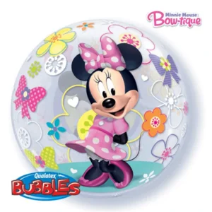 Folieballon - Minnie Mouse - Bubble - 56cm - Zonder vulling