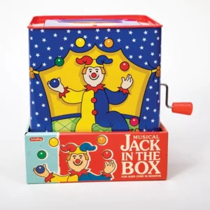 Muziekdoos - Jack in the box - Met kiekeboe clown